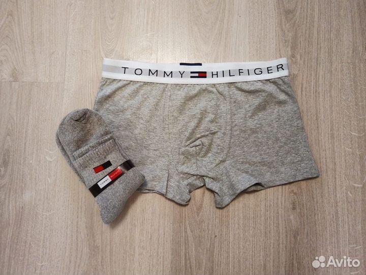 Мужской набор трусов и носков tommy hilfiger р 2XL