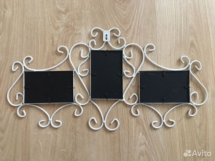Кованная фоторамка на 3 фотографии