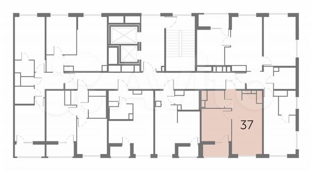 1-к. квартира, 34,1 м², 7/10 эт.