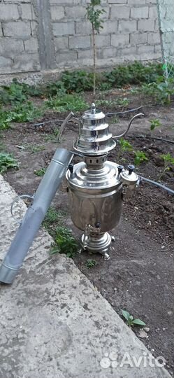 Самовар на дровах 5 литров СССР бу