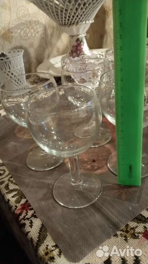 Фужеры стеклянные выс13 д7,5