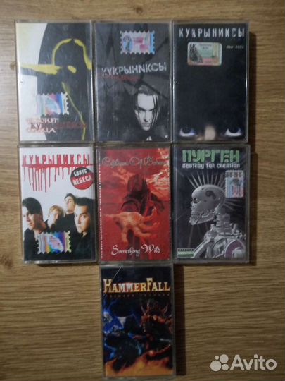 Аудио кассеты рок,рэп,поп музыка