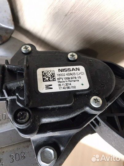 Педаль газа Nissan Ниссан Qashqai J11 Кашкай 2.0