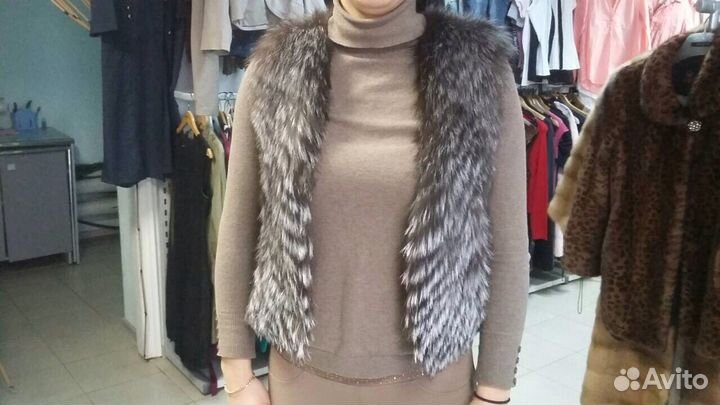 Жилетка из чернобурки
