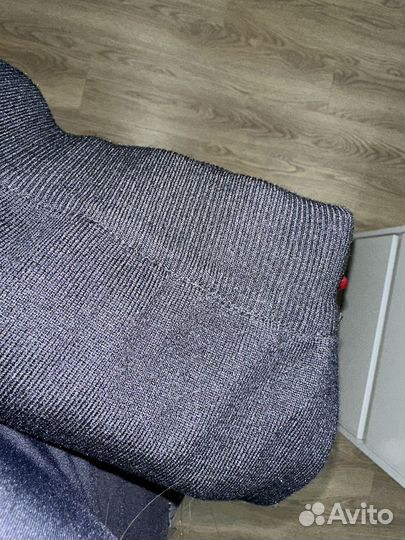 Юбка трикотажная длинная черная