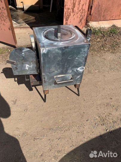 Мангал с печью под казан