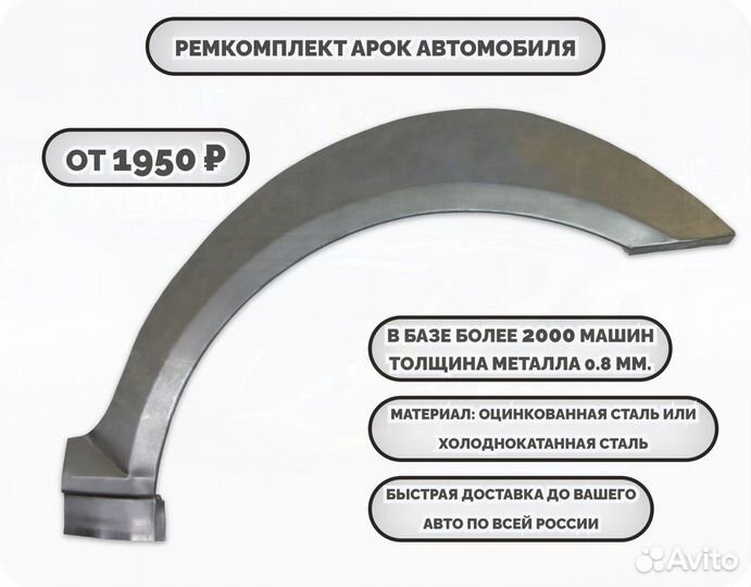 Ремонтные арки (ремкомплект) на автомобиль