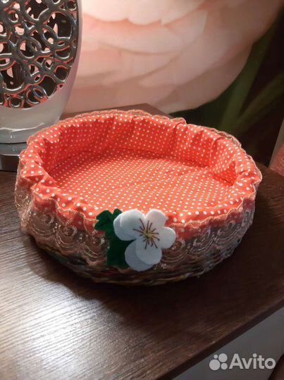 Корзина плетеная интерьерная