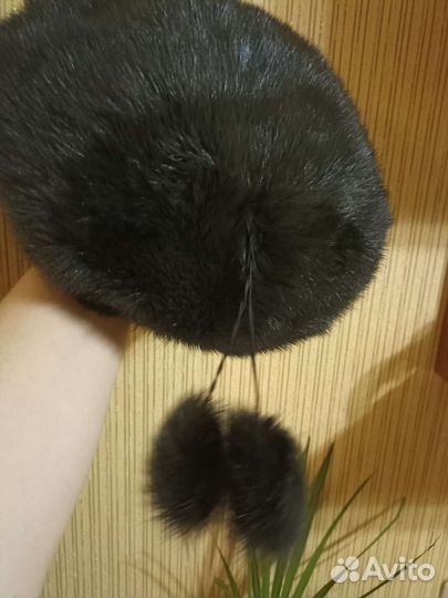 Берет норковый