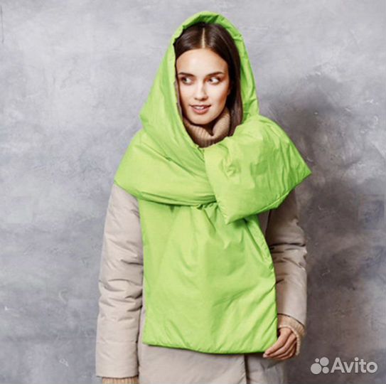 Шарф капюшон женский