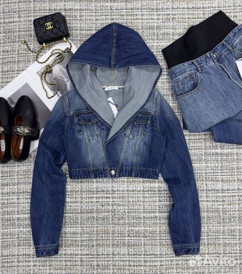 Укороченная джинсовка Alaia