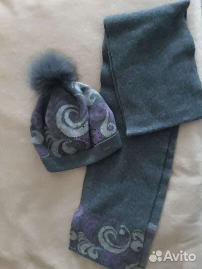 Комплект шапка, шарф