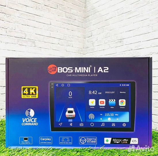 Мощная Android магнитола Bos-mini A2 4/64