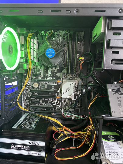 Игровой пк i5 7600,ssd,hdd 1т,DDR4-52г,650w