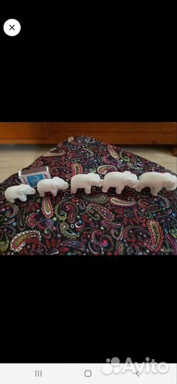 Слоники мраморные. Панда и львенок СССР