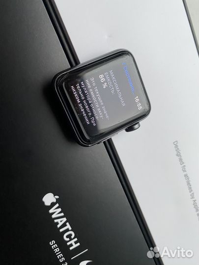 Часы apple watch 3 38 mm nike