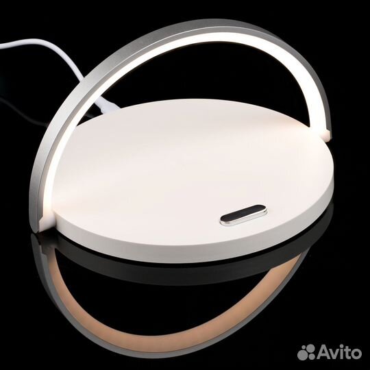 Cтанция для беспроводной зарядки с подсветкой, бел
