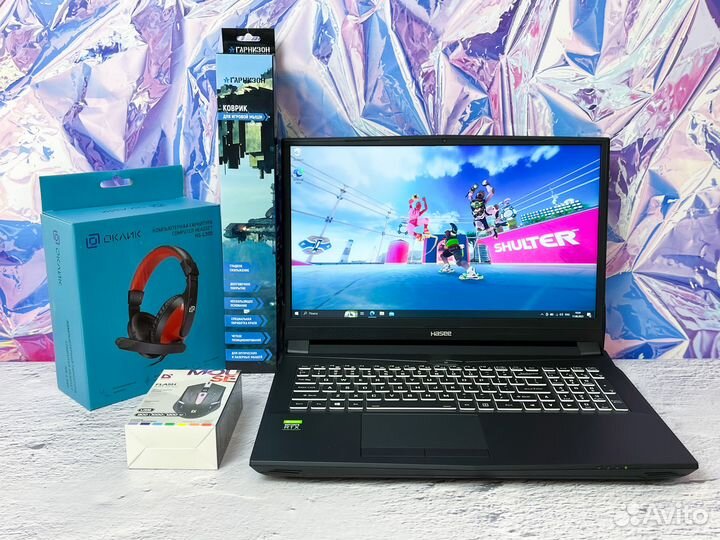 Топовый игровой ноутбук Hasee / RTX / SSD