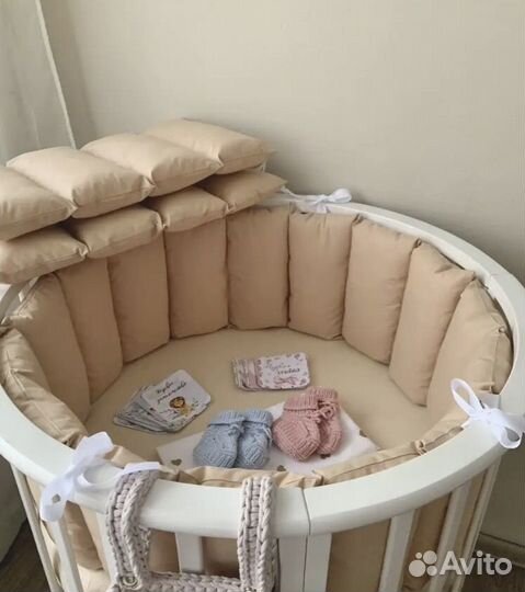 Бортики на детскую кроватку