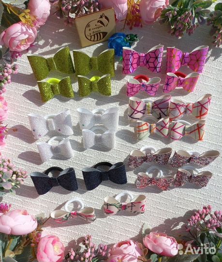 Резиночки для волос ручной работы