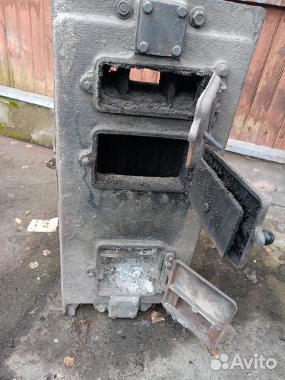 Твердотопливный котел чугунный СССР