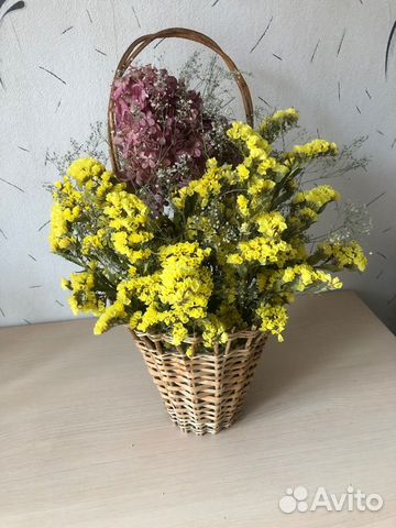 Корзина сухоцветов