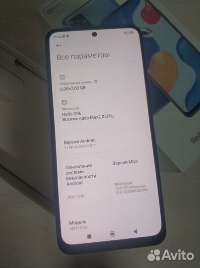 Xiaomi Redmi Note 11S, 6/128 ГБ