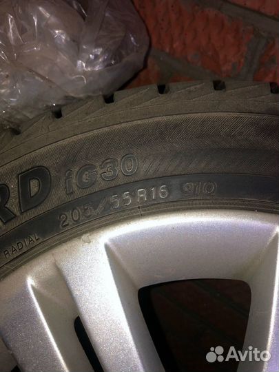 Зимняя резина 205/55 R16 Yokohama колёса диски Ope