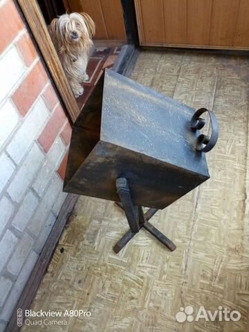 Урна кованая, металлическая, не крашена