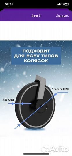 Лыжи для коляски