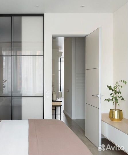 Скрытые межкомнатные двери под покраску