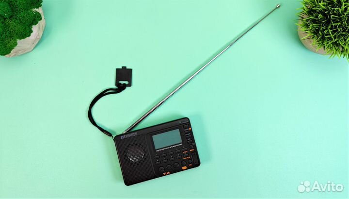 Радиоприемник Retekess V115 с диктофоном и плером