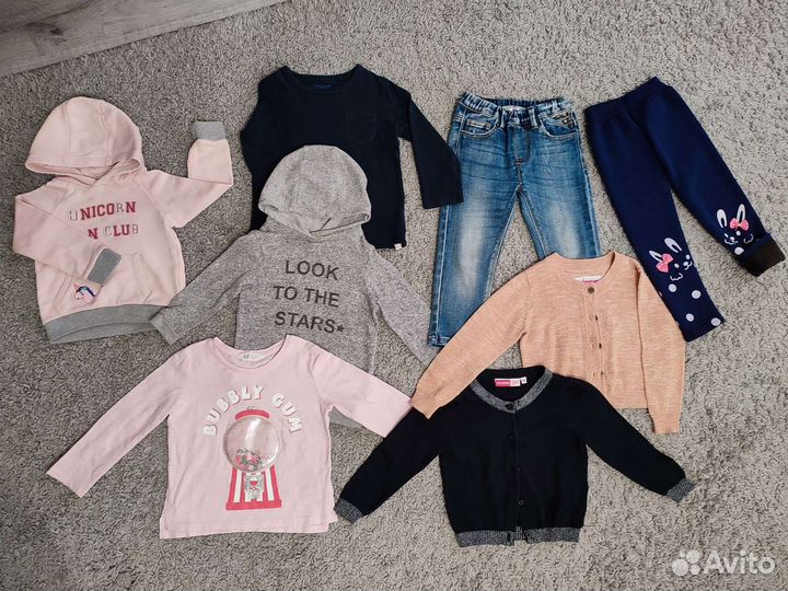 Пакет вещей для девочки 2-3 года