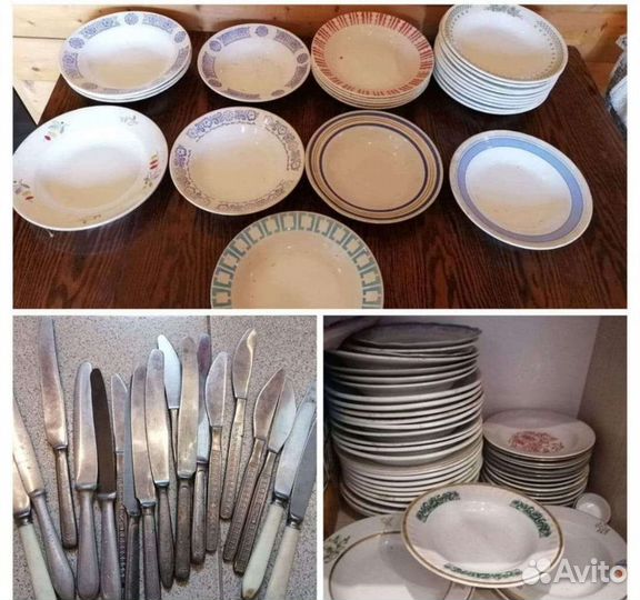 Тарелки и ножи СССР