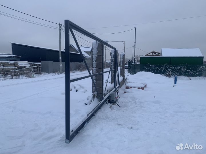 Откатные ворота под ключ