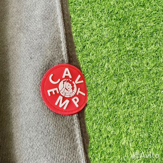 Зип худи Cav Empt базовое серое мягчайшее