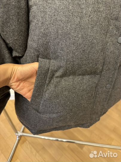 Шерстяной Пуховик Зима Корея Размер М