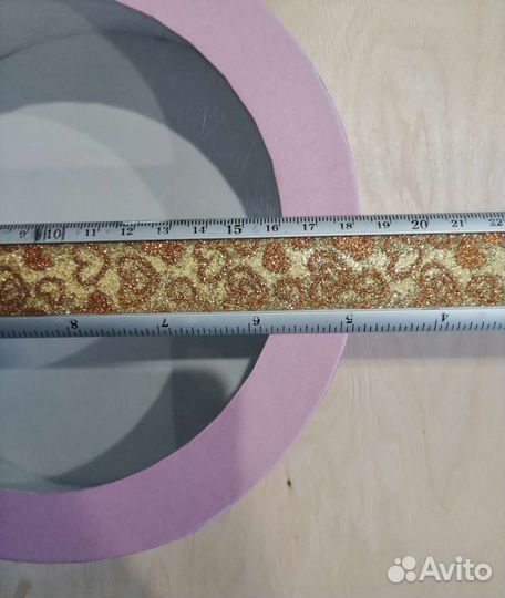 Коробка подарочная круглая с прозрачной крышкой