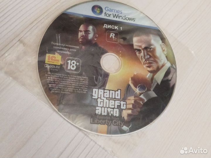 Диск Gta episodes from liberty city