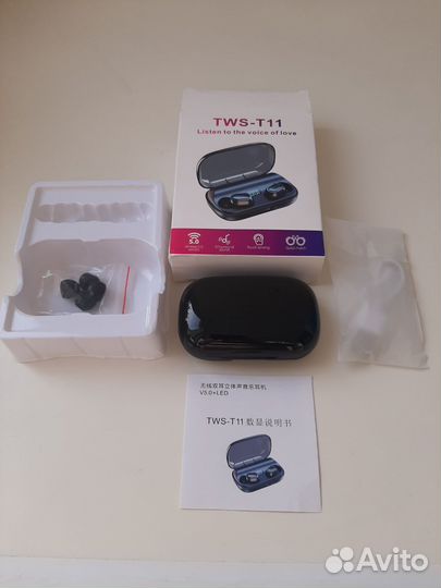 Беспроводные наушники TWS T11,новые
