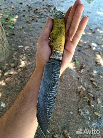 Нож из дамасской стали