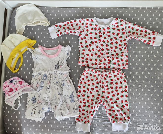 Вещи пакетом для девочки 56-62