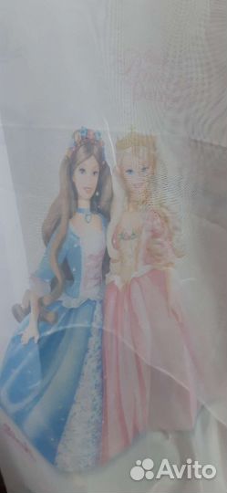 Тюль новая с лентой для крючков