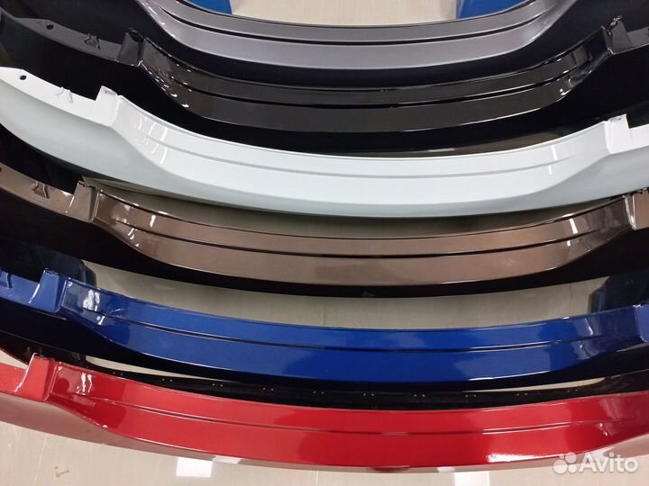 Бампер задний крашеный Hyundai Solaris 2014-2017