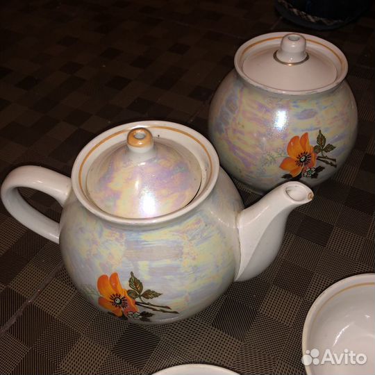 Сервиз чайный с перламутром Песочное