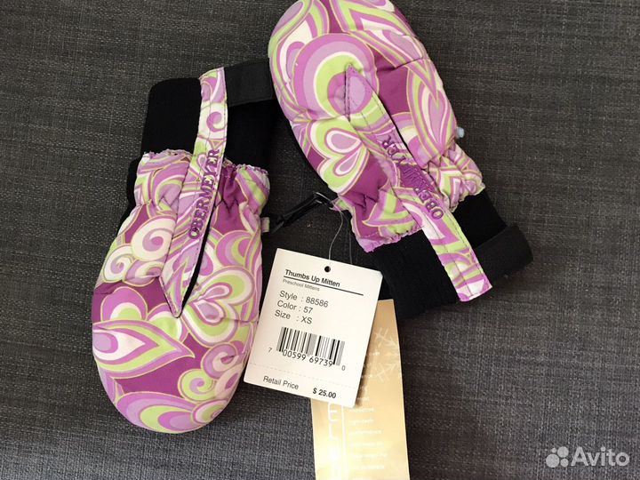 Варежки детские obermeyer, США