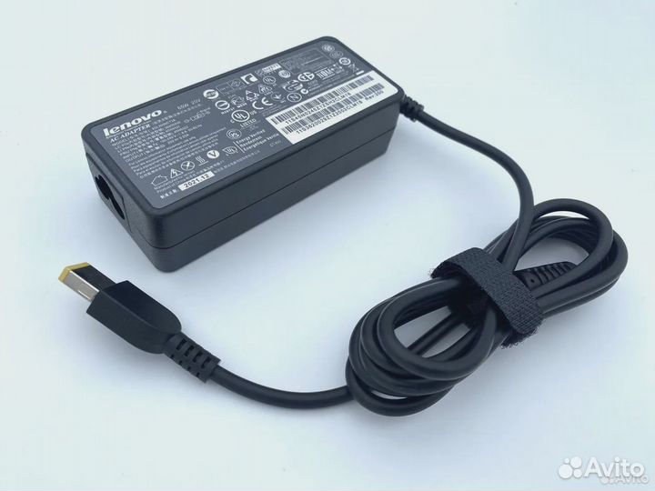 Блок питания для Lenovo 65W прямоугольный