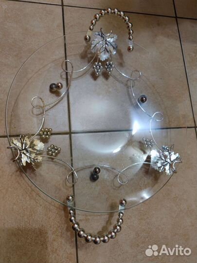 Блюдо серебро