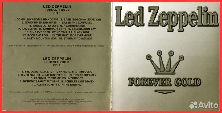 Лицензионный CD Led Zeppelin - Forever Gold 2 CD