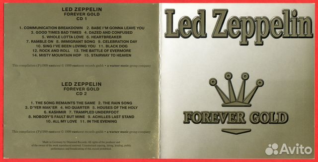 Лицензионный CD Led Zeppelin - Forever Gold 2 CD